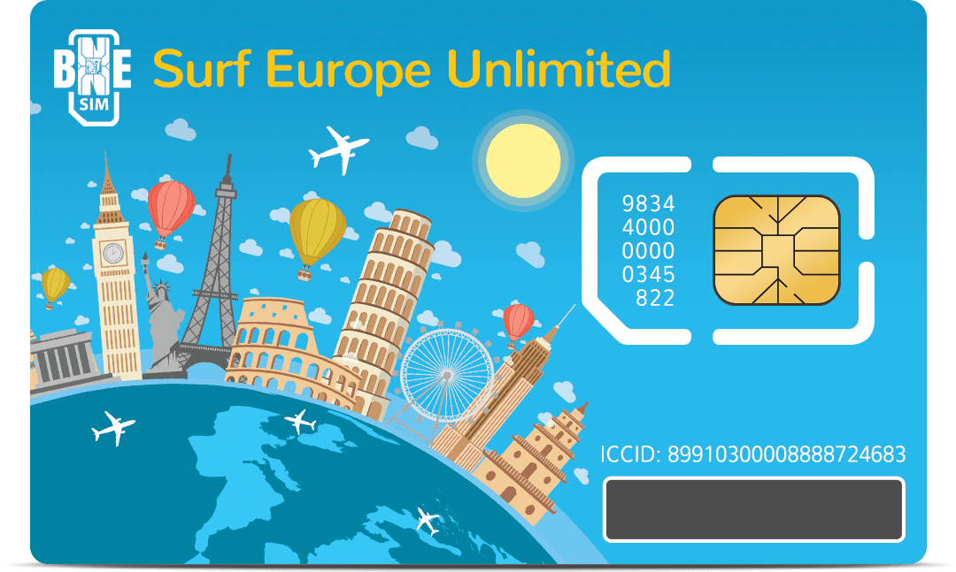 europe travel esim card